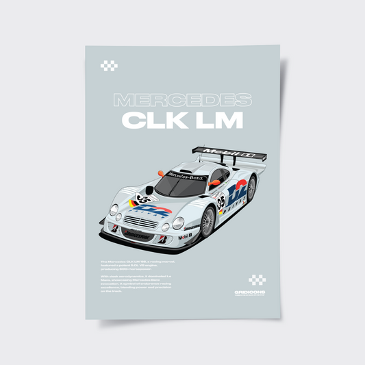Mercedes CLK LM - Poster Print