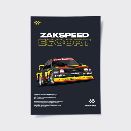 Ford Zakspeed MK2 Escort - Poster Print