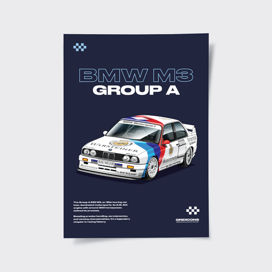 BMW Motorsport E30 M3 DTM Group A #1 - Poster Print