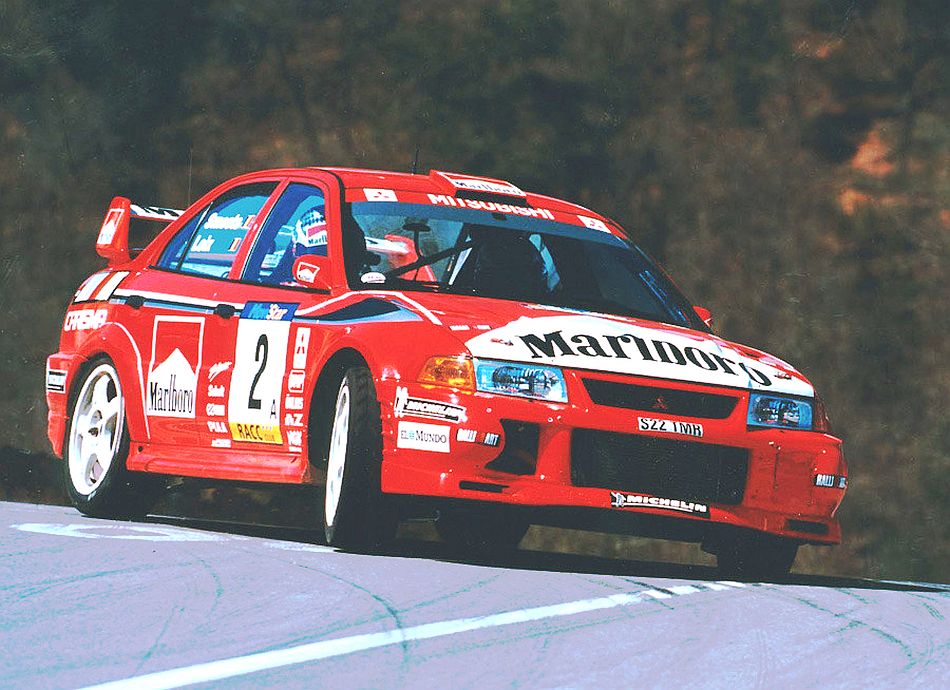 Mitsubishi EVO VI Rally Car Malboro - Poster Print