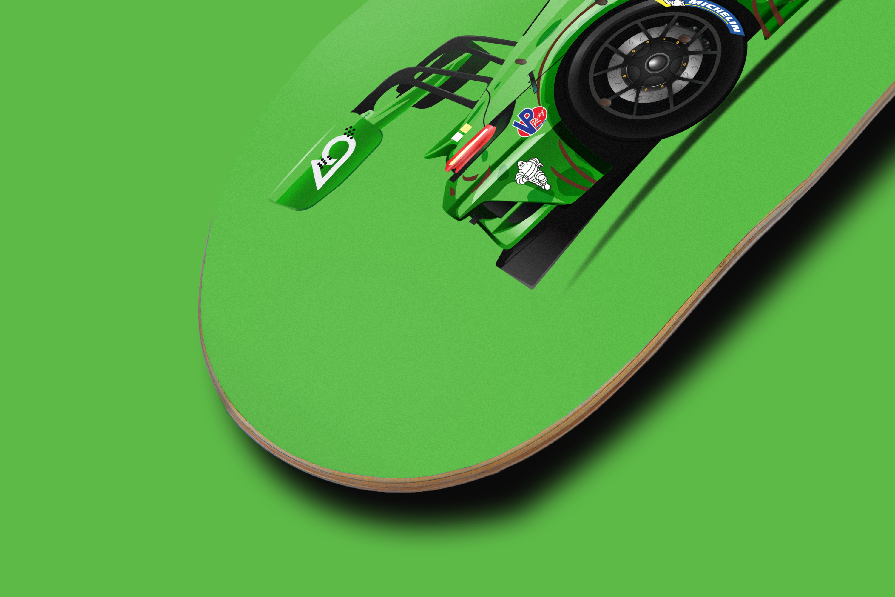 Porsche 911 GT3R "Rexy" - Skate Deck Wall Art