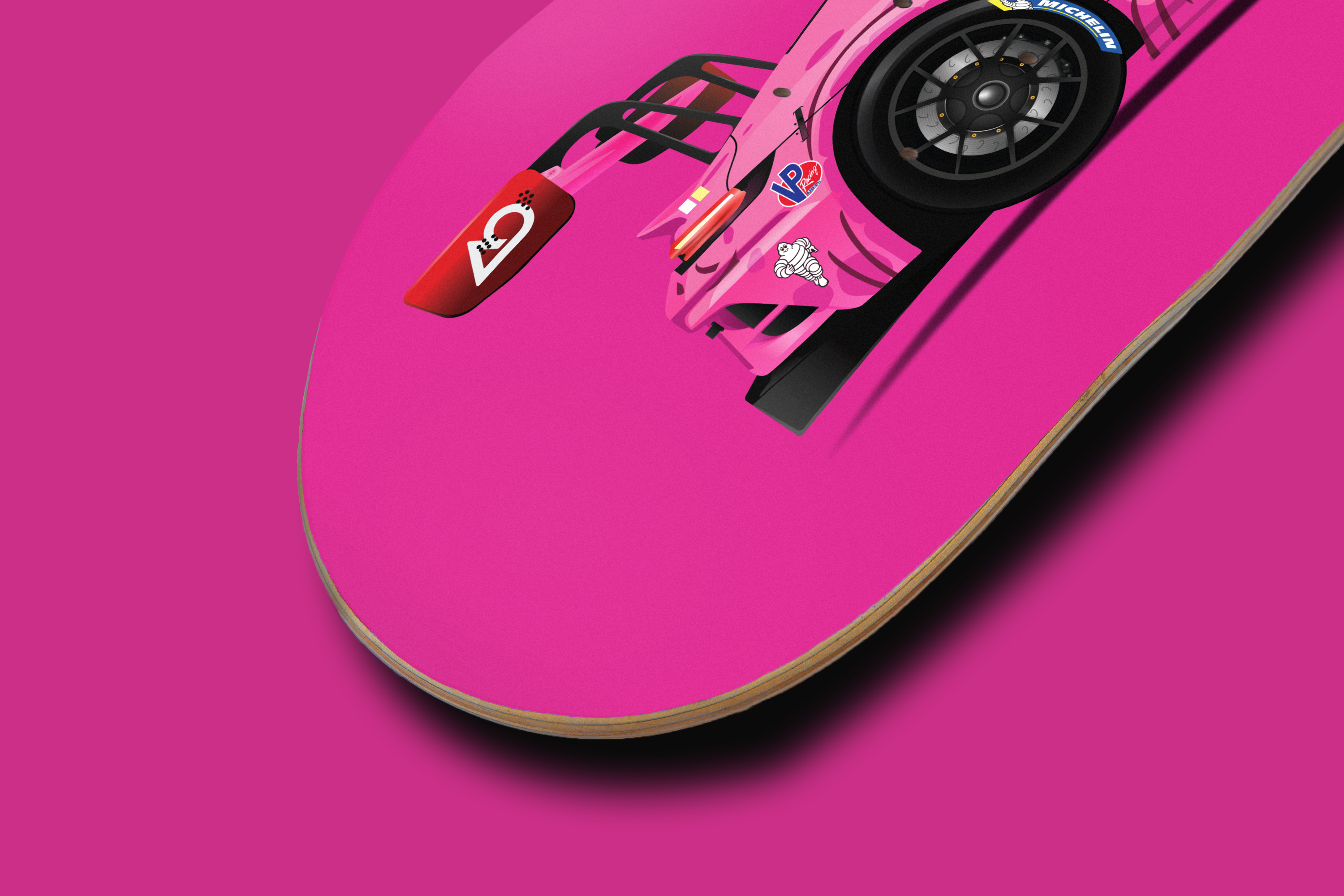 Porsche 911 GT3R "Roxy" - Skate Deck Wall Art