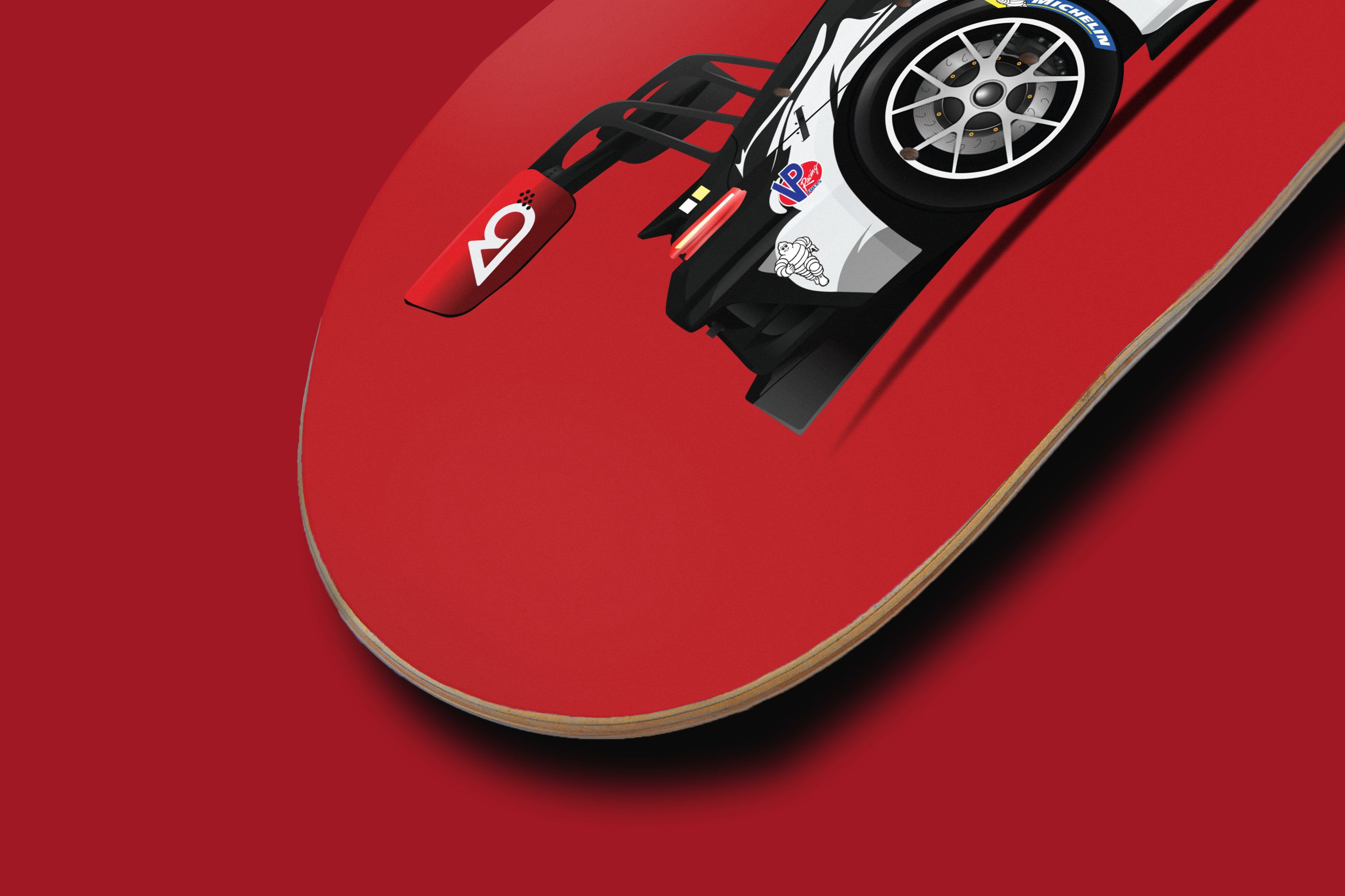 Porsche 911 GT3R "Spooky" - Skate Deck Wall Art