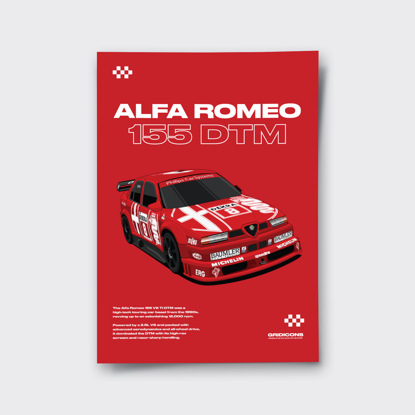 Alfa Romeo 155 DTM - Poster Print