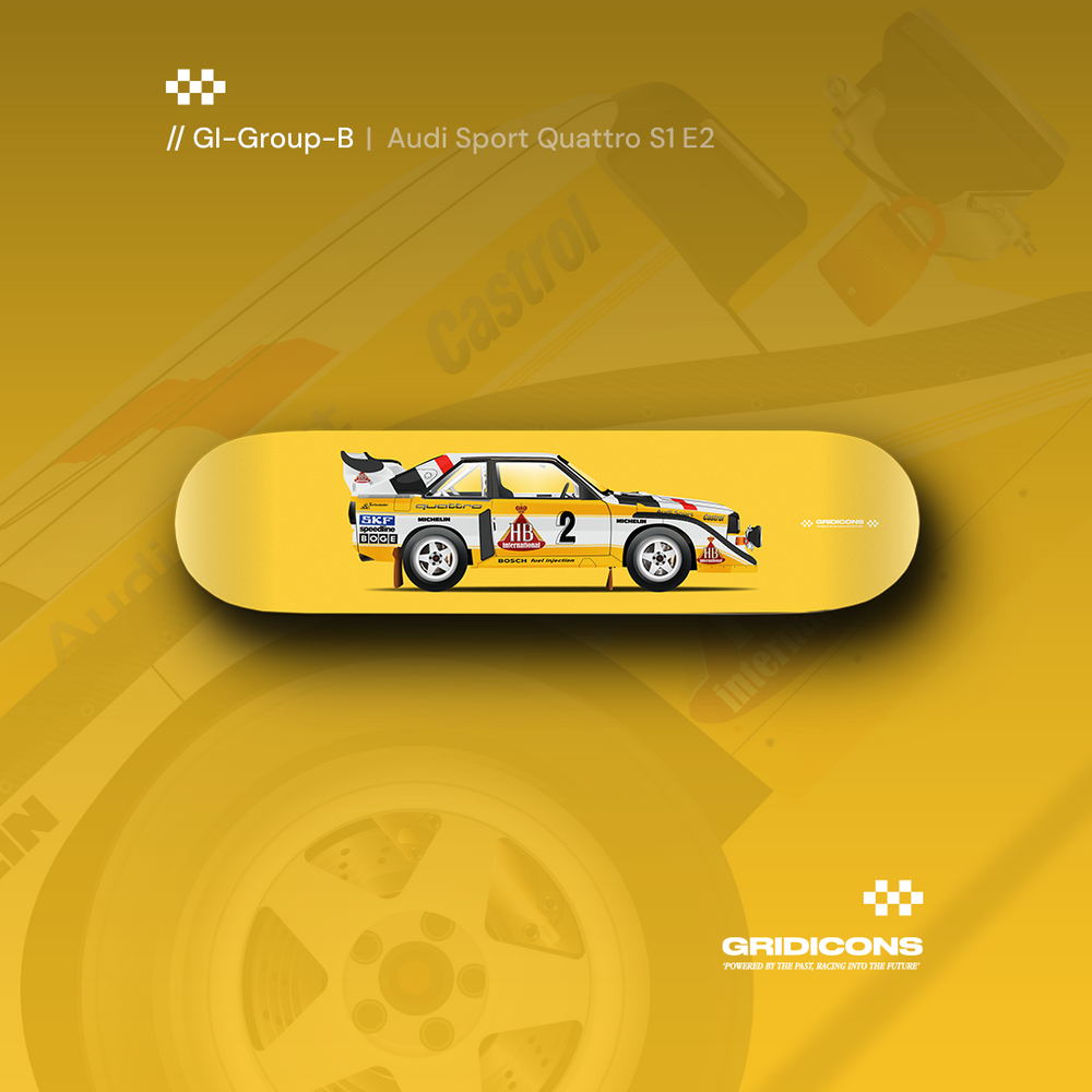 Audi Sport Quattro S1 E2 - Rally Car - Skate Deck Wall Art