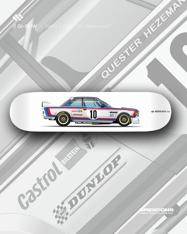 BMW E9 3.0 CSL "Batmobile"- Skate Deck