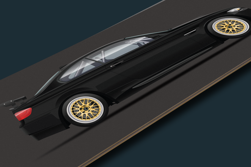 BMW E92 M3 - Track Build - Skate Deck Wall Art
