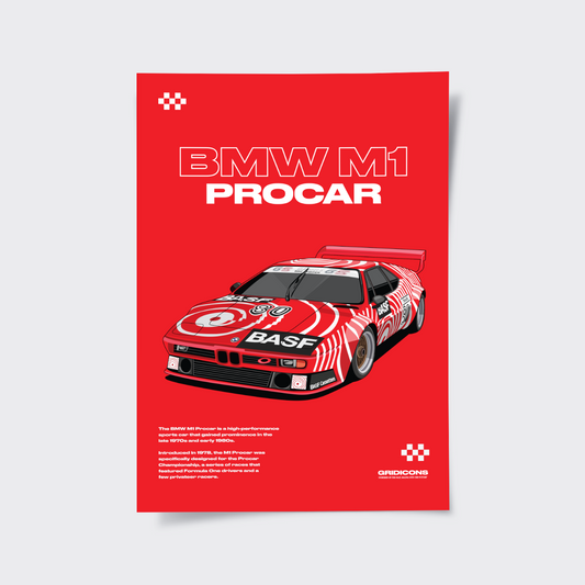 BMW M1 Procar BASF - Poster Print