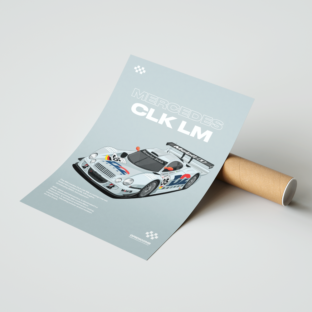 Mercedes CLK LM - Poster Print