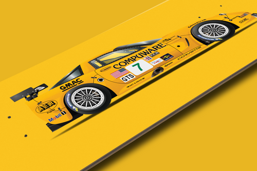 Chevrolet Corvette C5R - Race Car - Skate Deck Wall Art