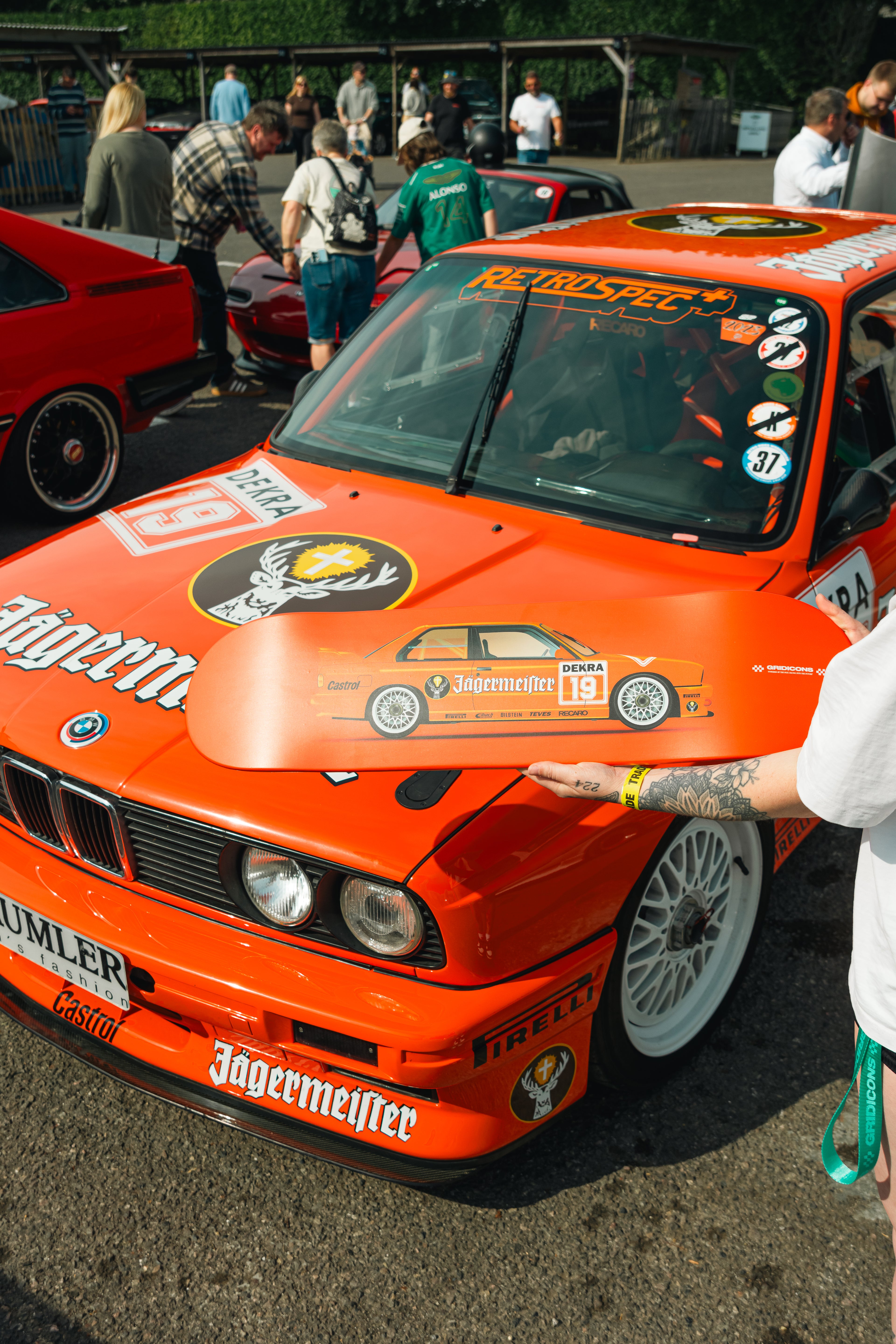 BMW E30 M3 DTM Group A Jagermeister - Skate Deck Wall Art