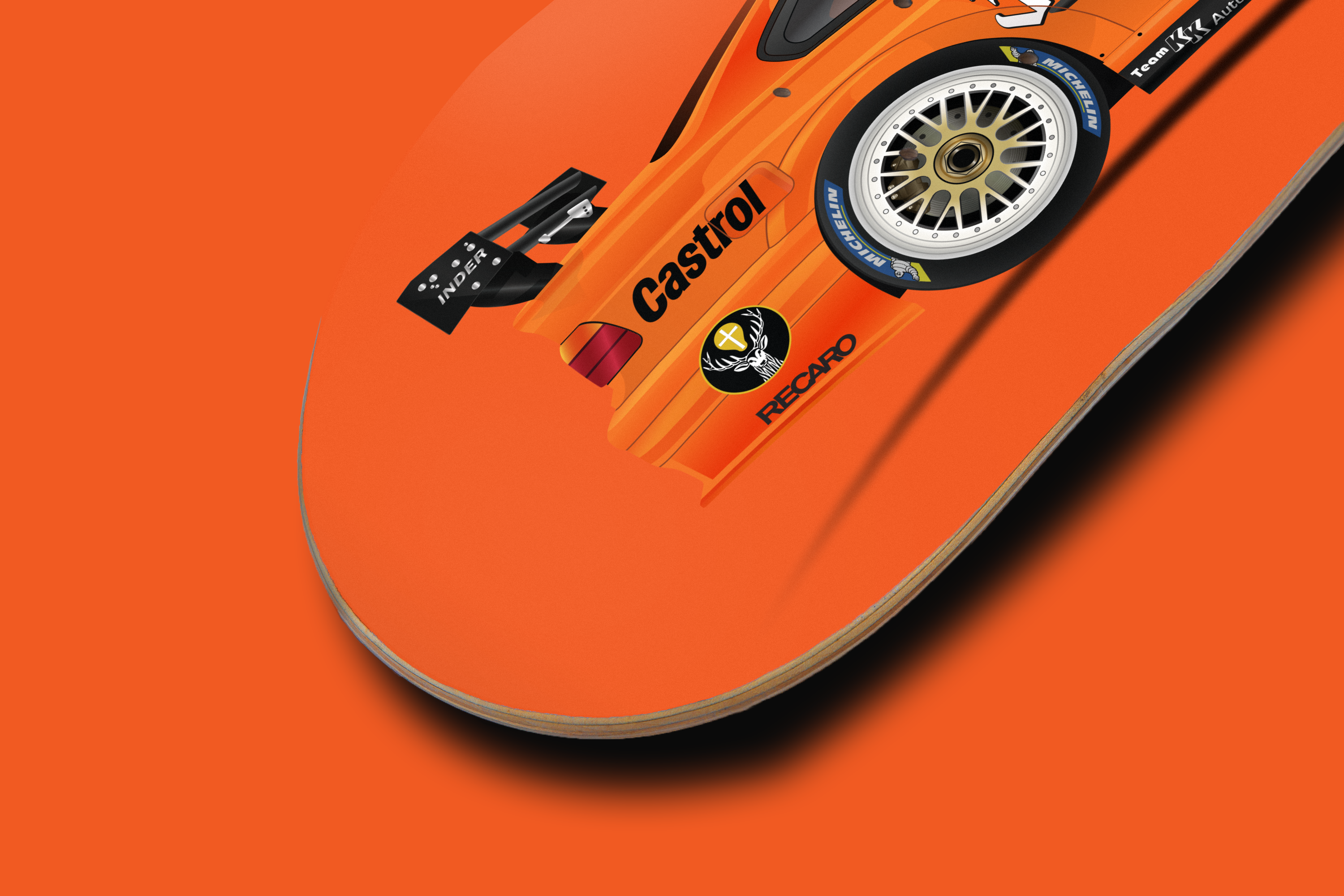 BMW E36 DTM (1993) “Jägermeister” - Race Car - Skate Deck Wall Art