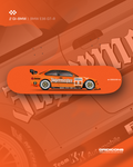 BMW E36 DTM (1993) “Jägermeister” - Race Car - Skate Deck Wall Art