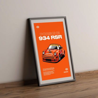 Porsche 934 RSR Jägermeister - Poster Print