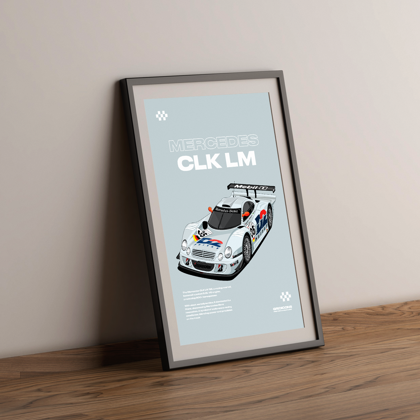 Mercedes CLK LM - Poster Print