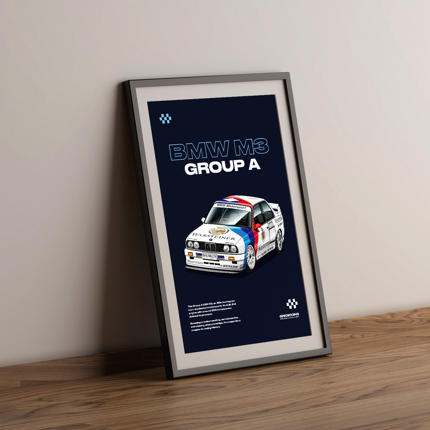 BMW Motorsport E30 M3 DTM Group A #1 - Poster Print