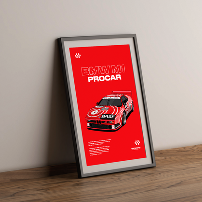 BMW M1 Procar BASF - Poster Print