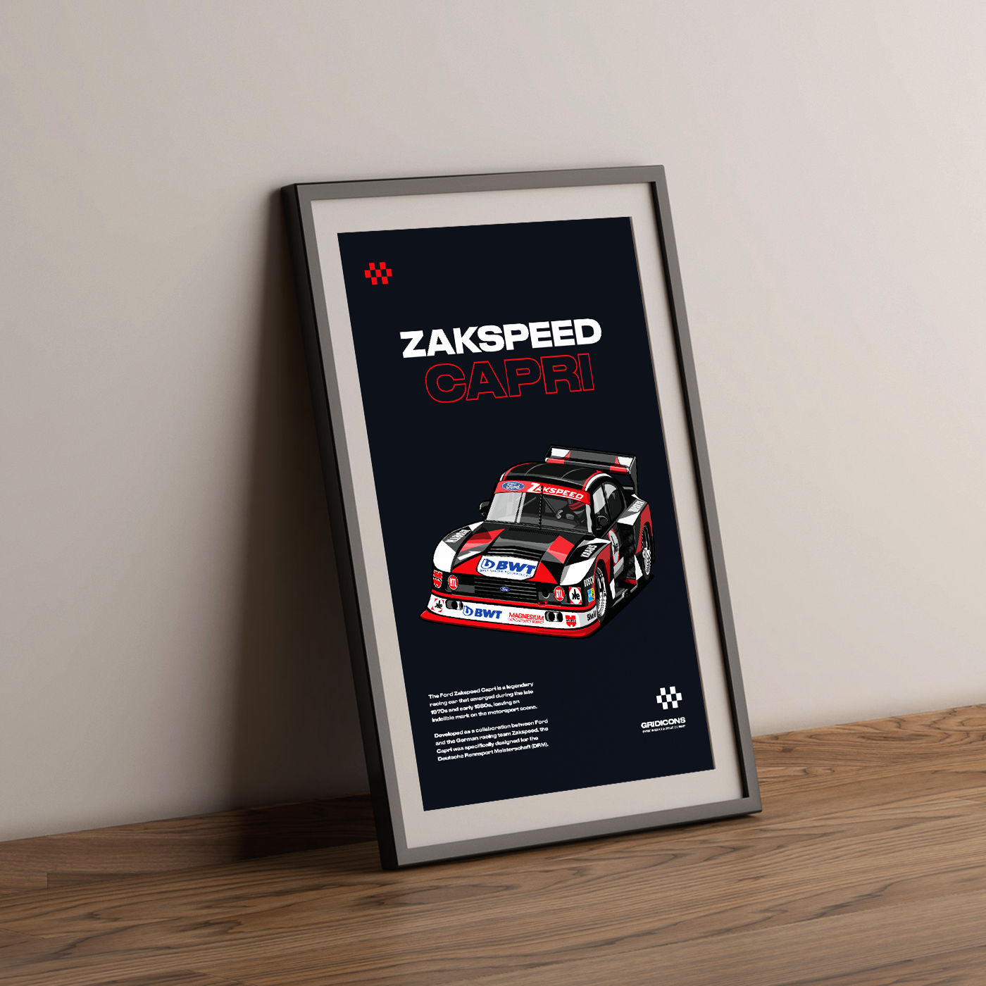 Ford Zakspeed Capri Turbo GR.5 - Poster Print