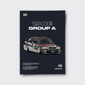 Mercedes-Benz 190 E 2.5-16 Evolution II DTM Group A (Black) - Poster Print