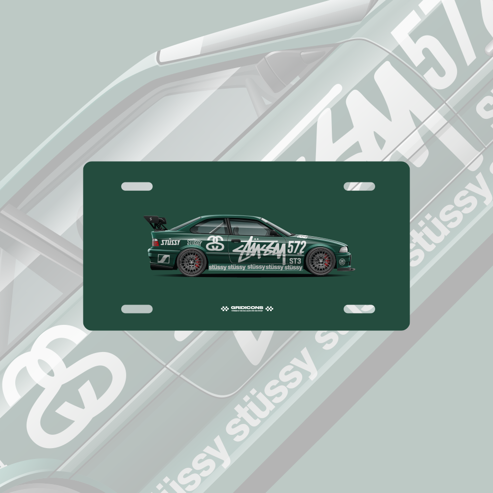 Stussy E36 - Licence Plate Art