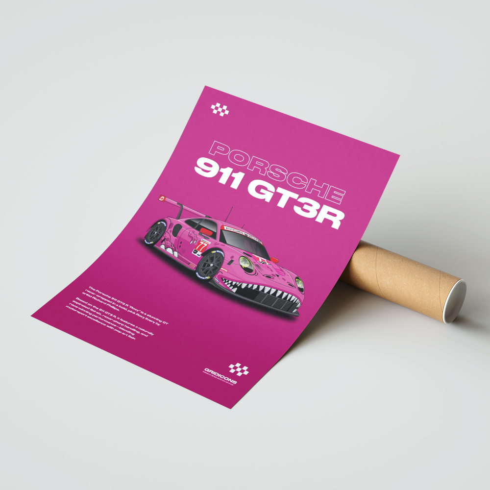 Porsche 911 GT3R "Roxy" - Poster Print