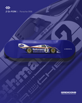 Porsche 956 Rothmans - Skate Deck Wall Art