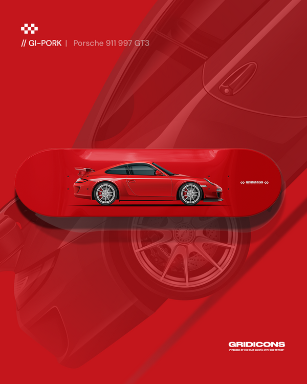 Porsche 911 997 GT3 - Skate Deck Wall Art