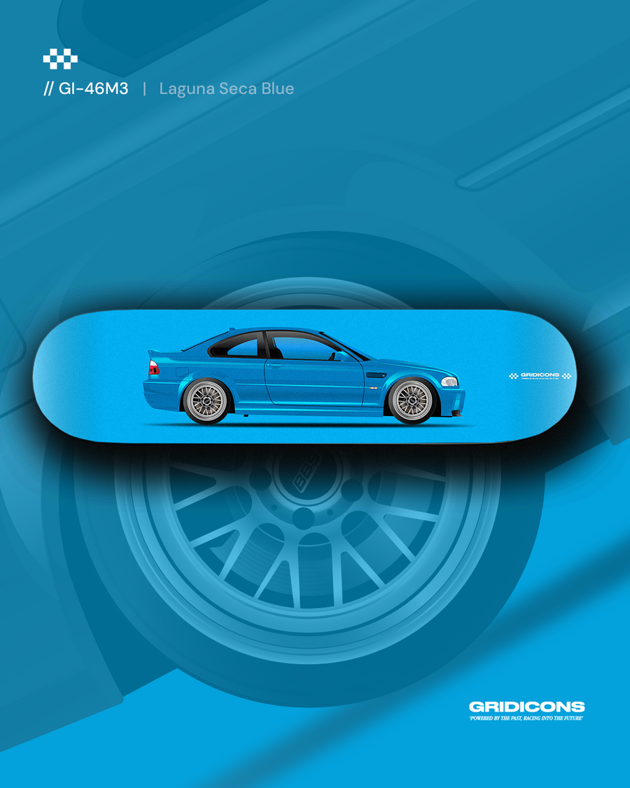 BMW E46 M3 - Road Car - Skate Deck Wall Art