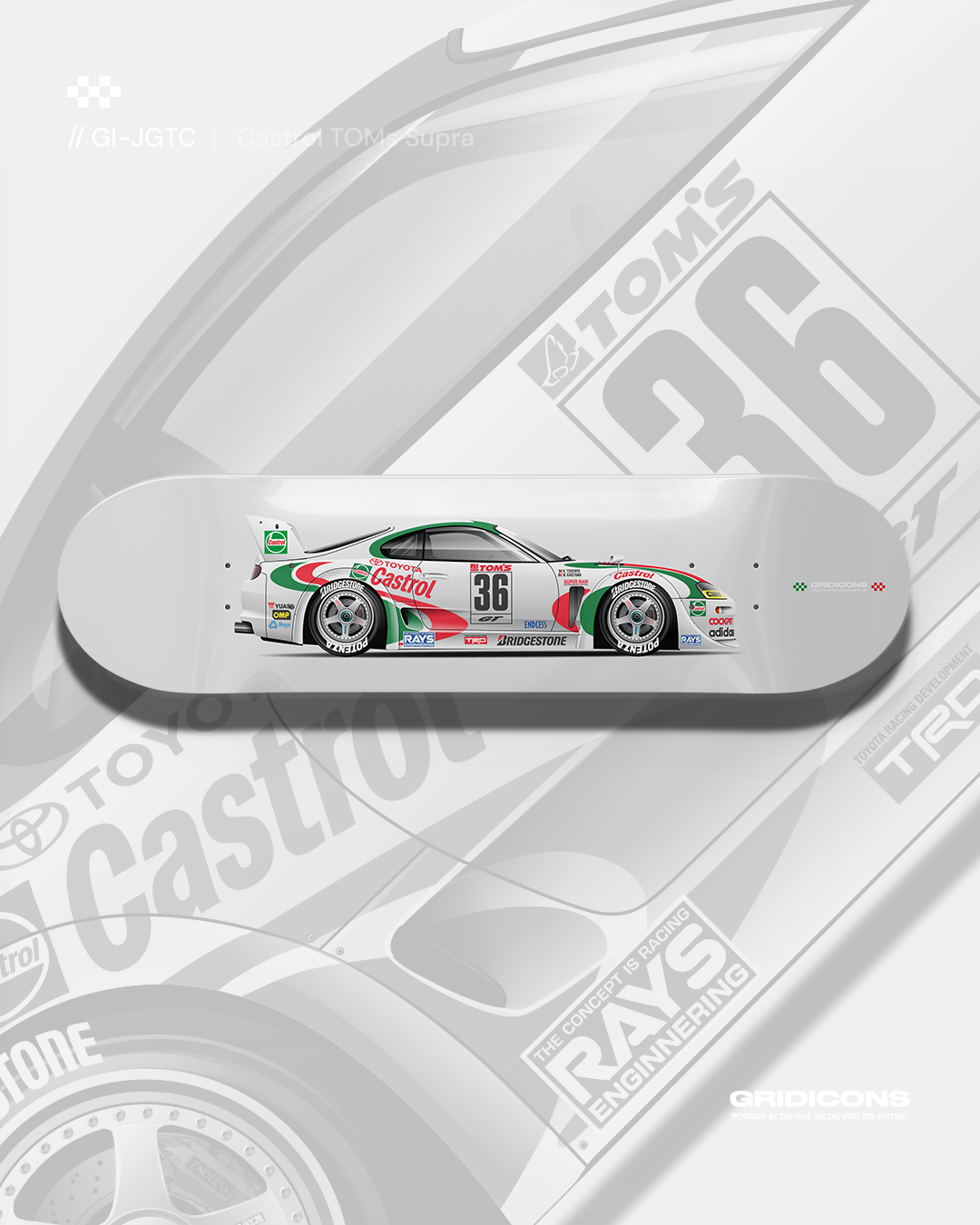 Toms Castrol Supra GT - Skate Deck