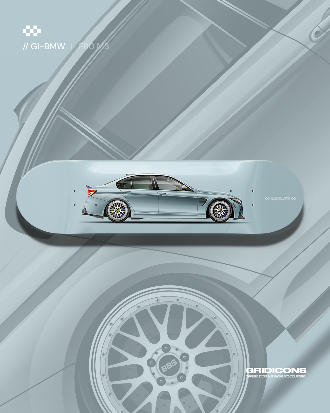 BMW F80 M3 - Skate Deck Wall Art