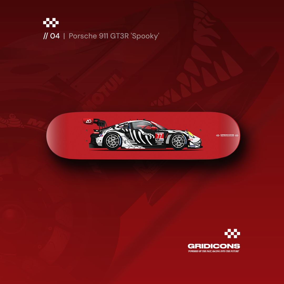 Porsche 911 GT3R 'Spooky' - Skate Deck Wall Art