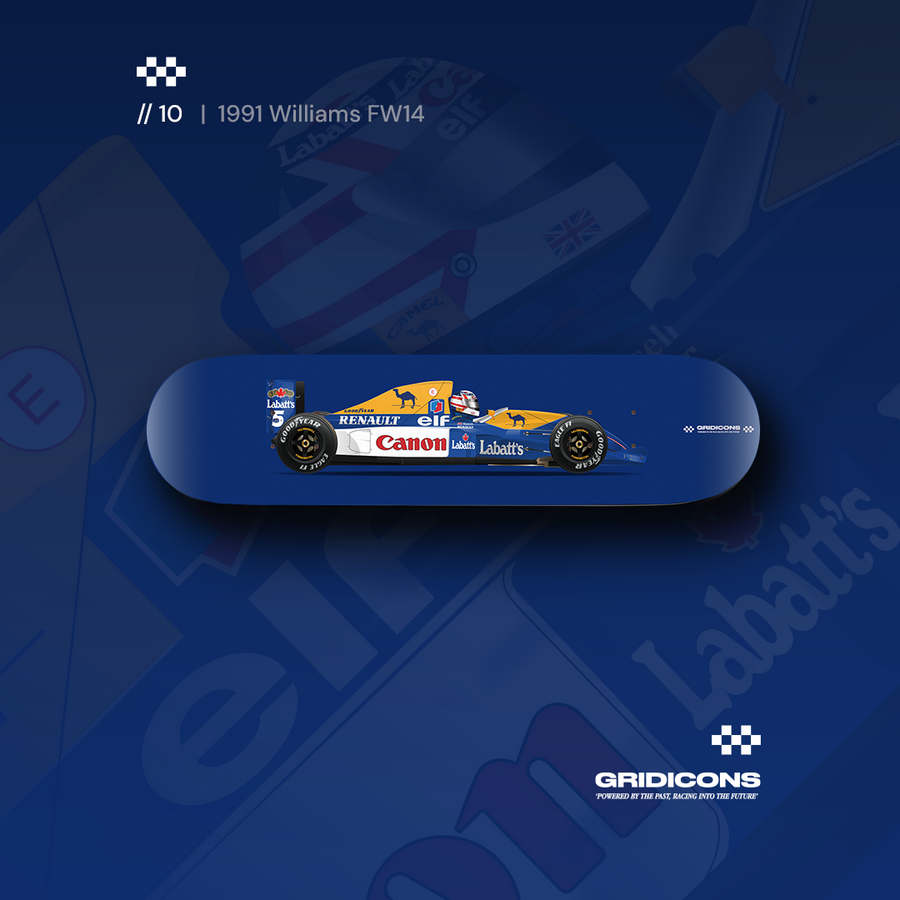 1991 Williams FW14 - Formula 1 - Skate Deck Wall Art