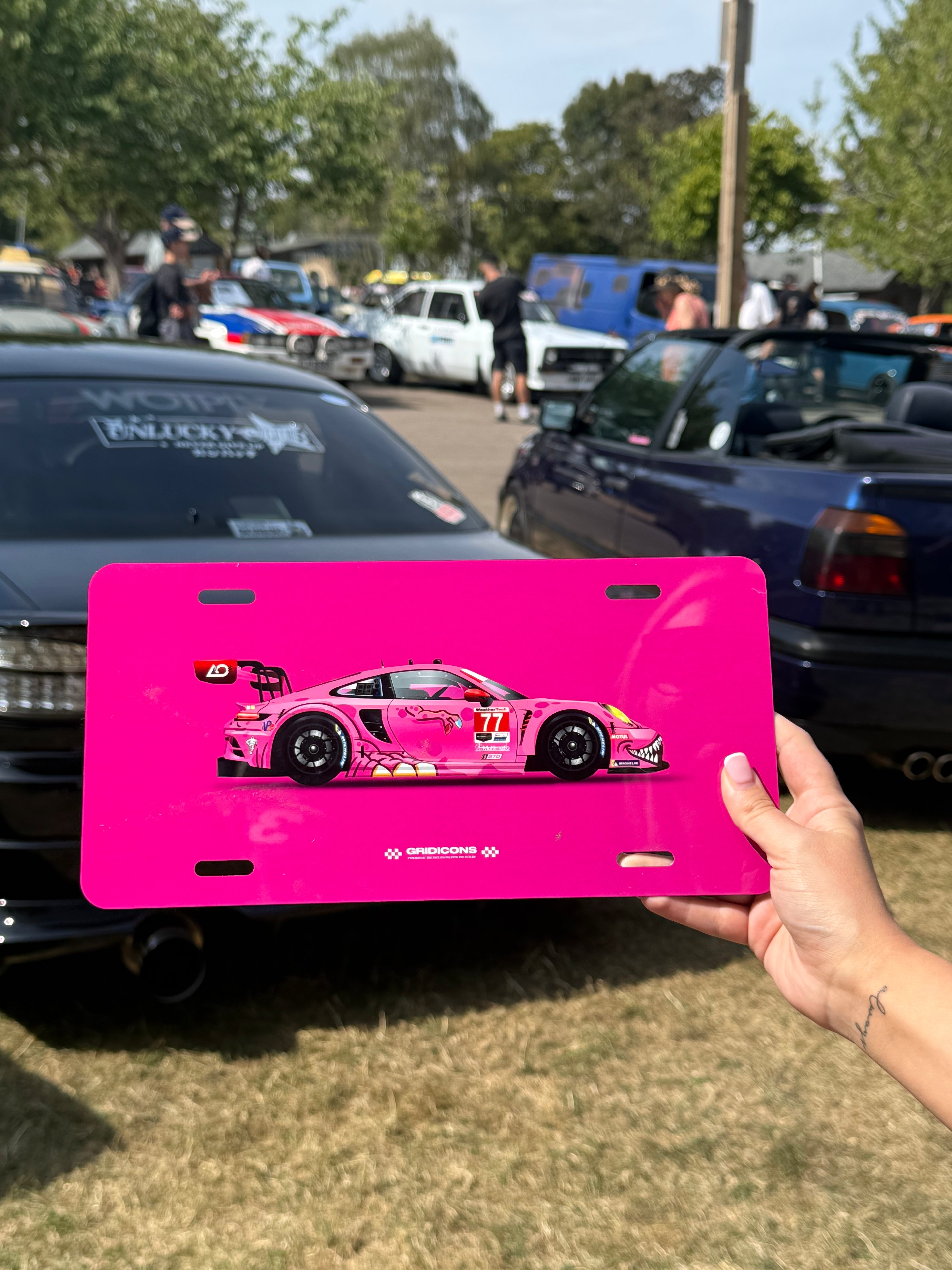 Porsche GT3R Roxy - Licence Plate Art