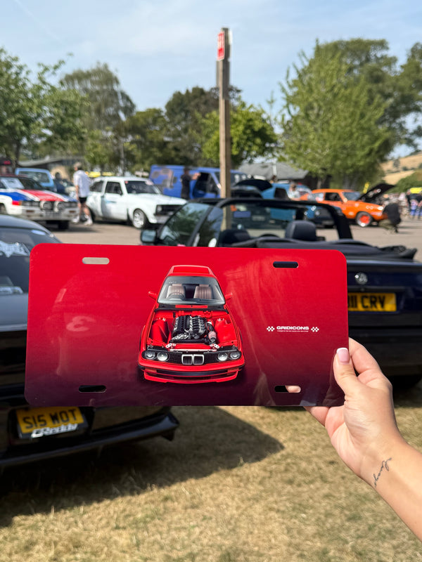 BMW E30 S50 - Licence Plate Art
