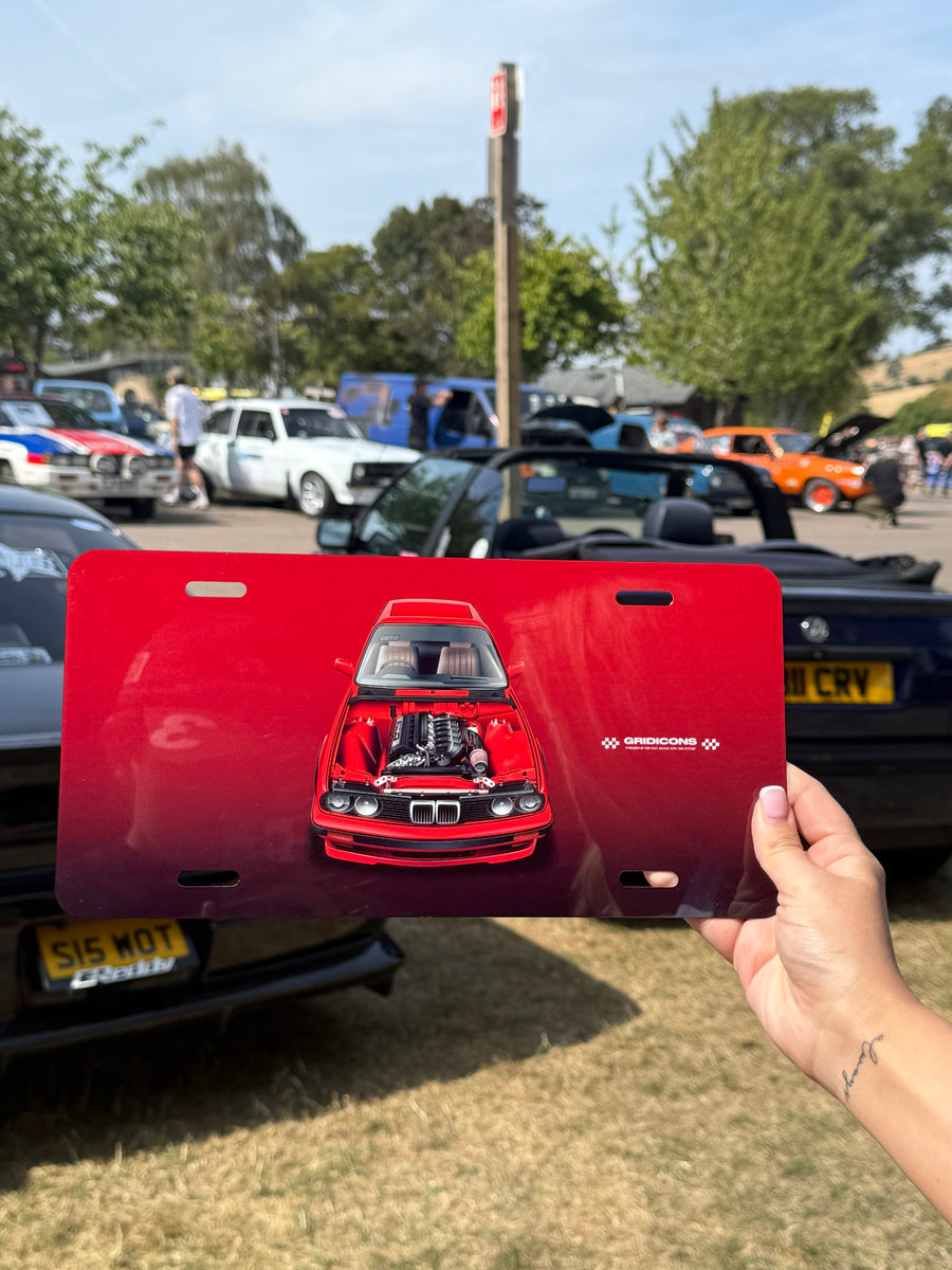BMW E30 S50 - Licence Plate Art