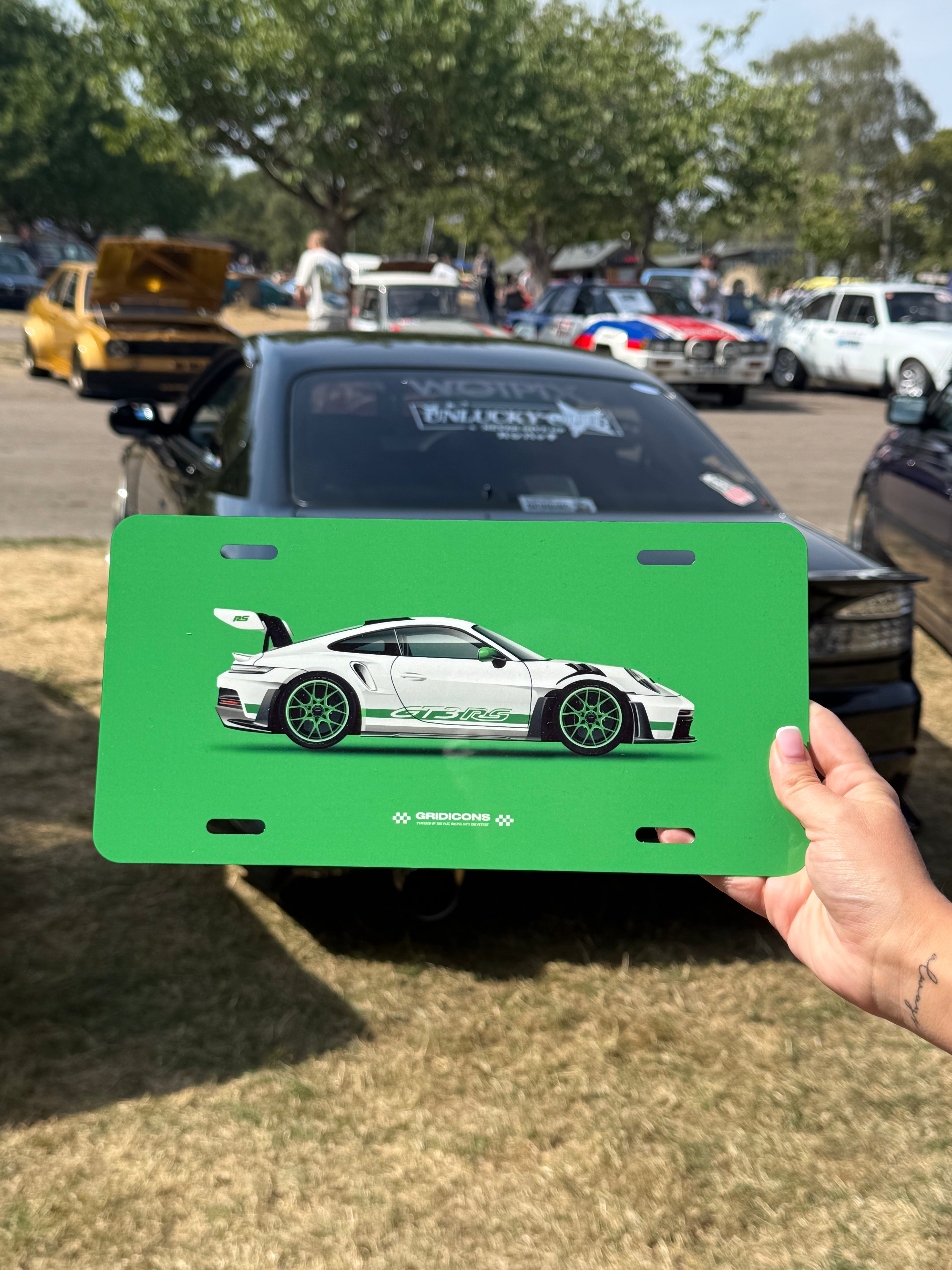Porsche 992 GT3RS - Licence Plate Art