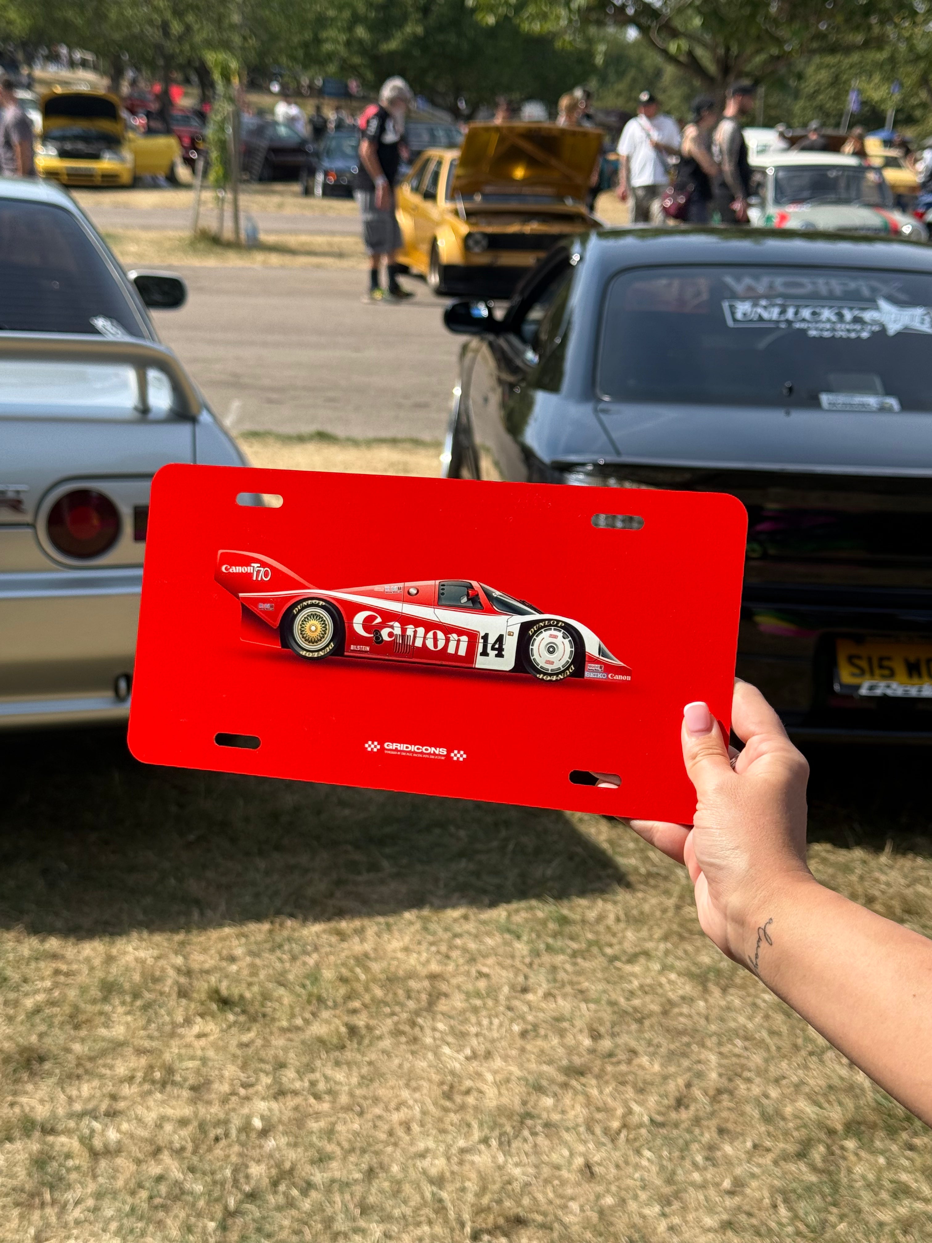 Porsche 956 Canon - Licence Plate Art