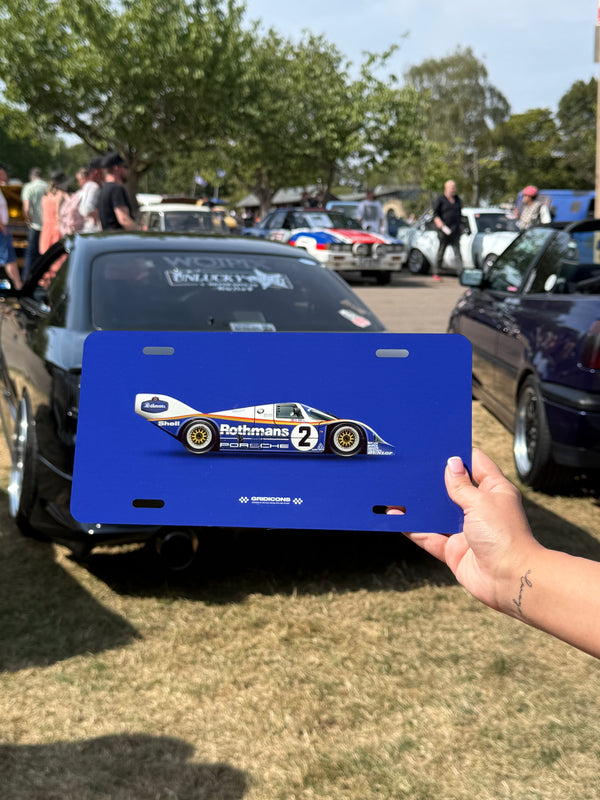 Porsche 956 Rothmans - Licence Plate Art