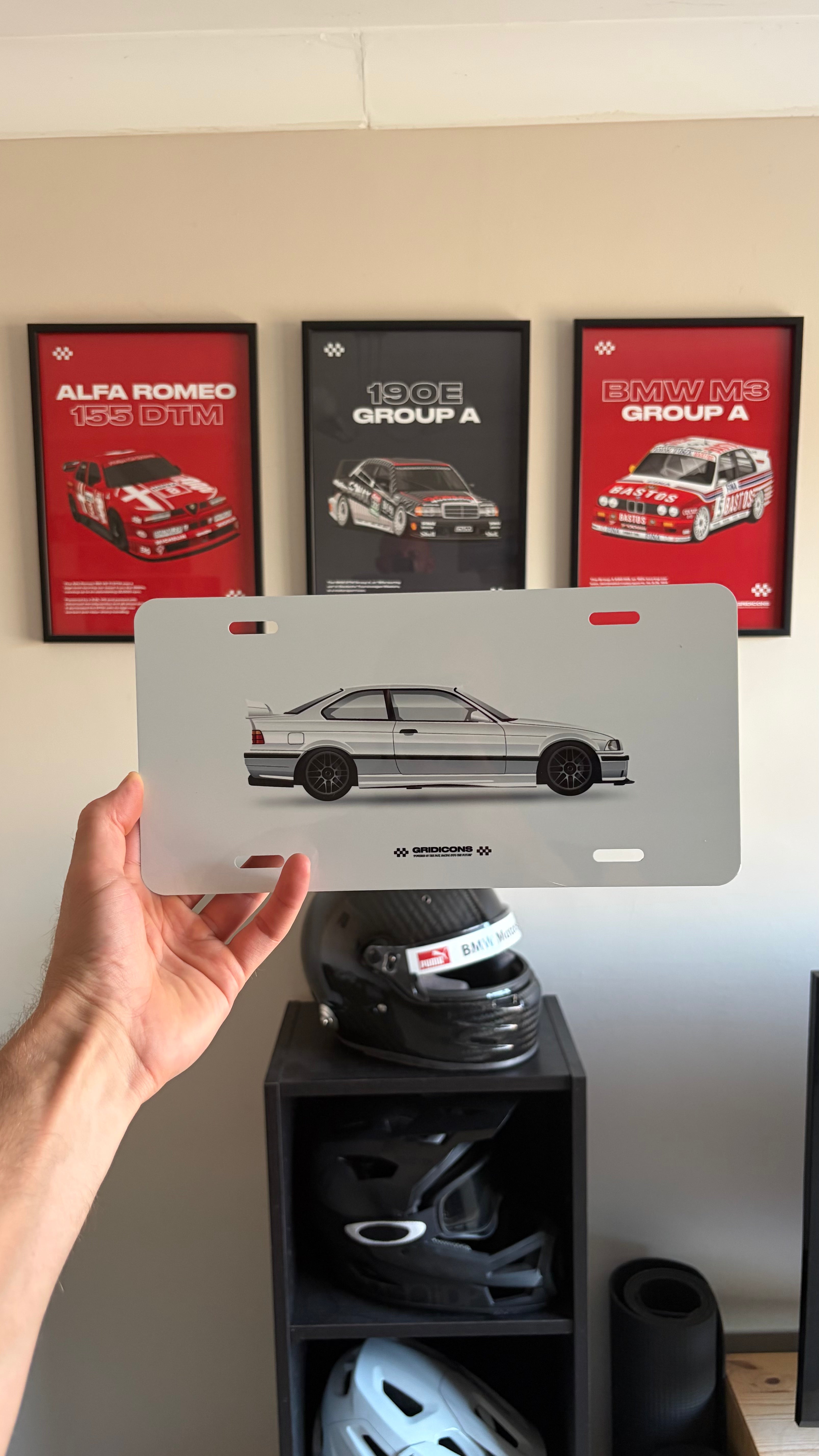 BMW E36 M3 - Licence Plate Art