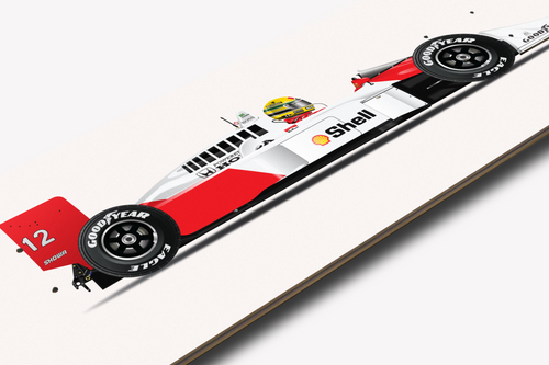 McLaren MP4/4 - Framed Print