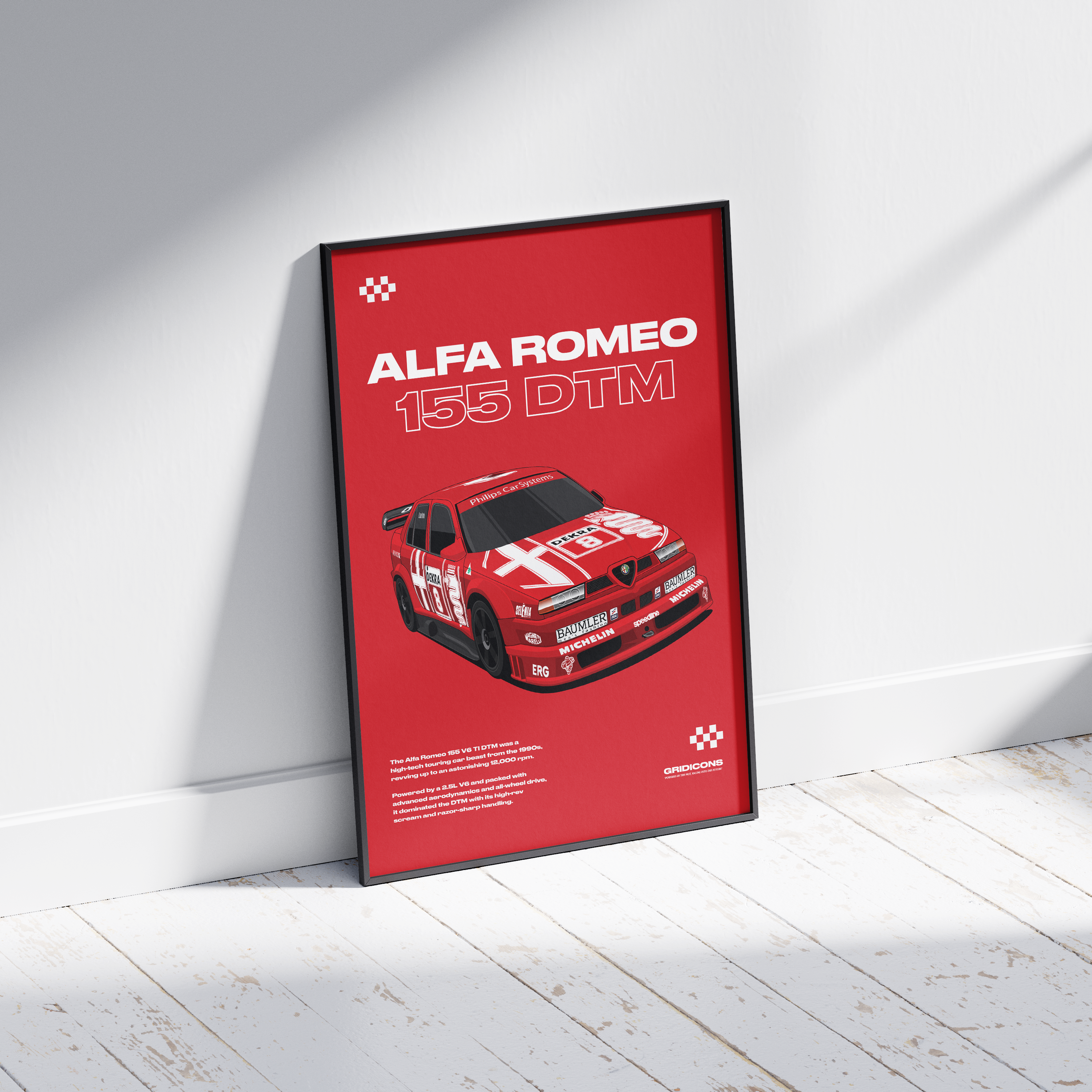 Alfa Romeo 155 DTM - Poster Print