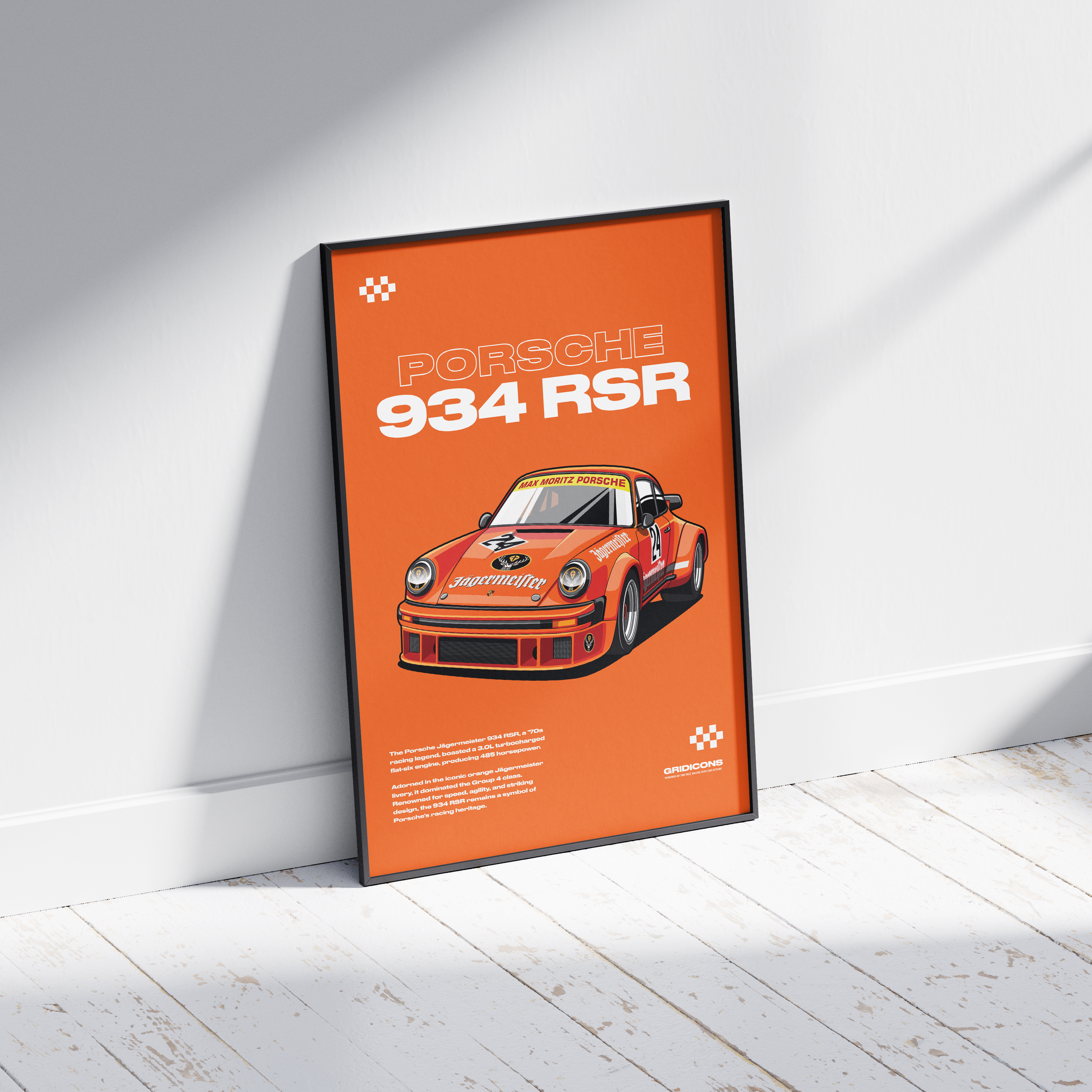 Porsche 934 RSR Jägermeister - Poster Print