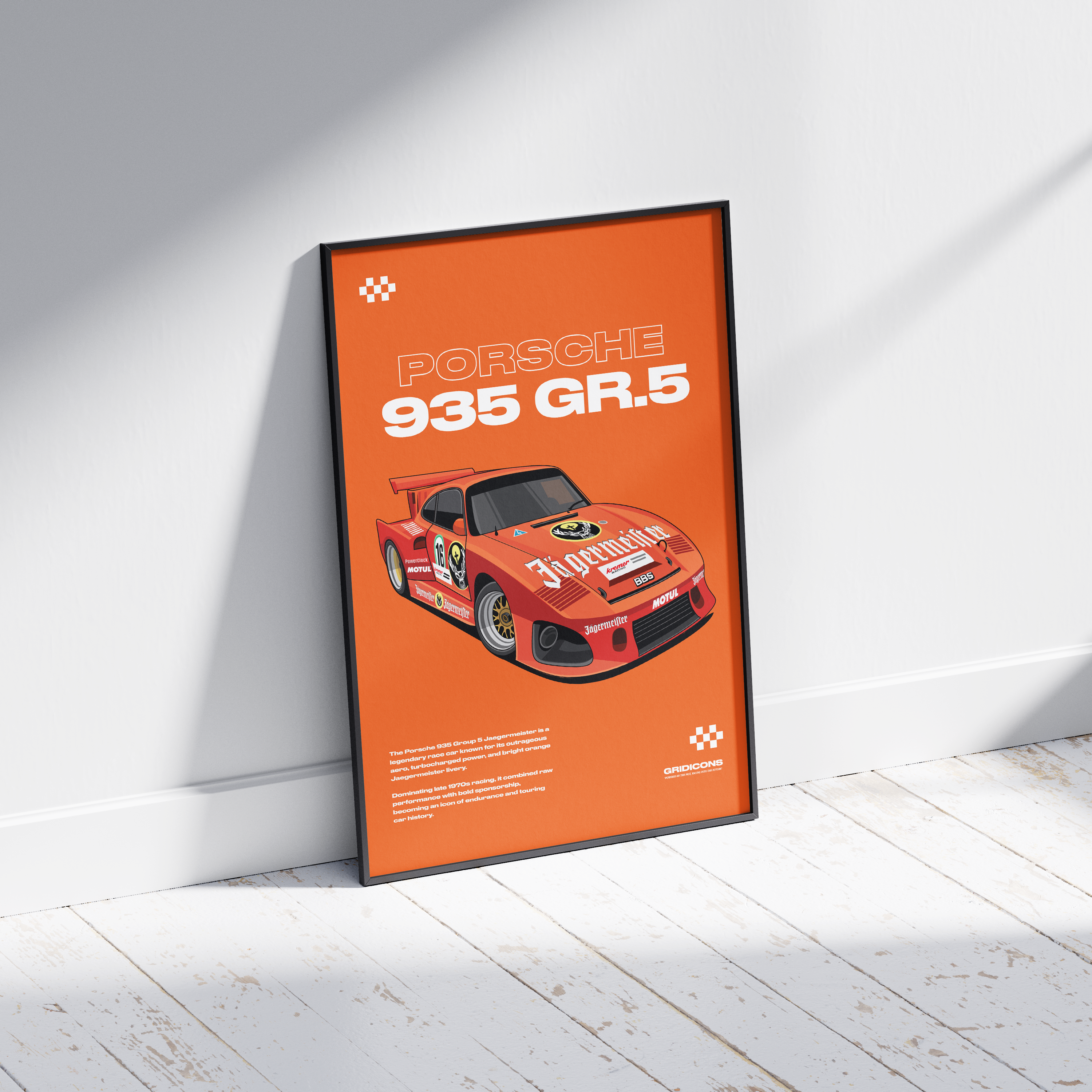 Porsche 935'77 Jaegermeister - Poster Print