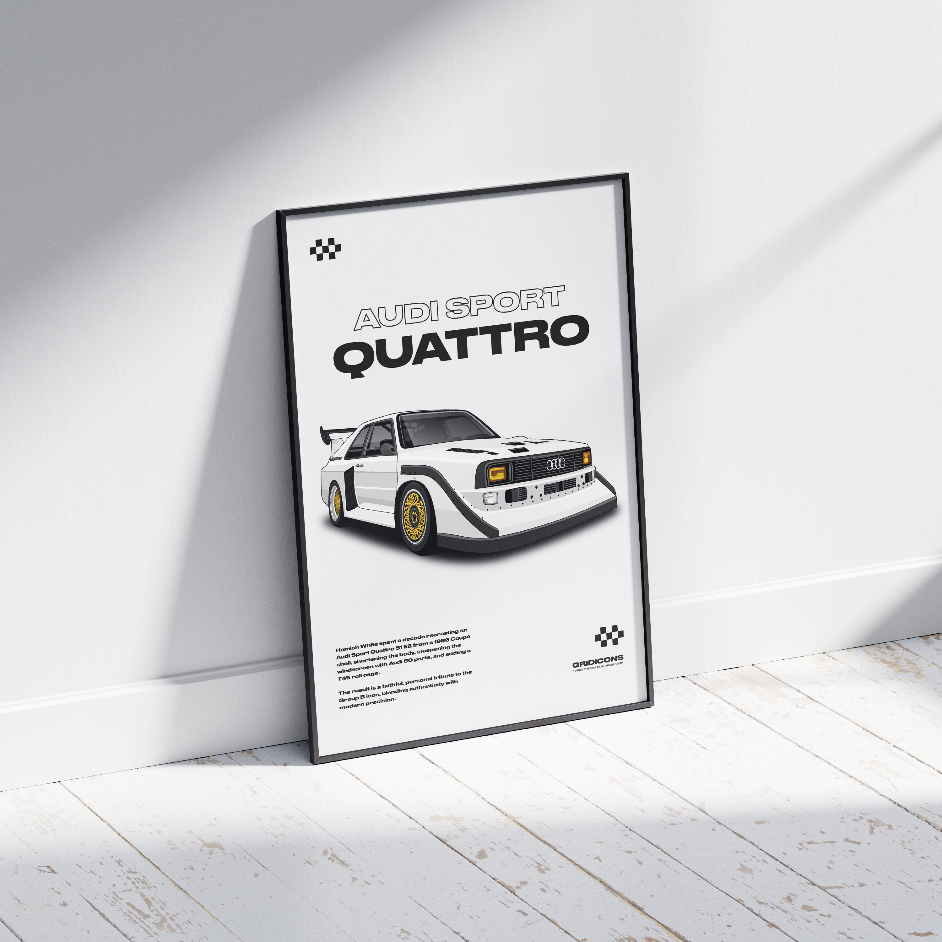 Audi Sport Quattro S1 (Hamish White) - Poster Print