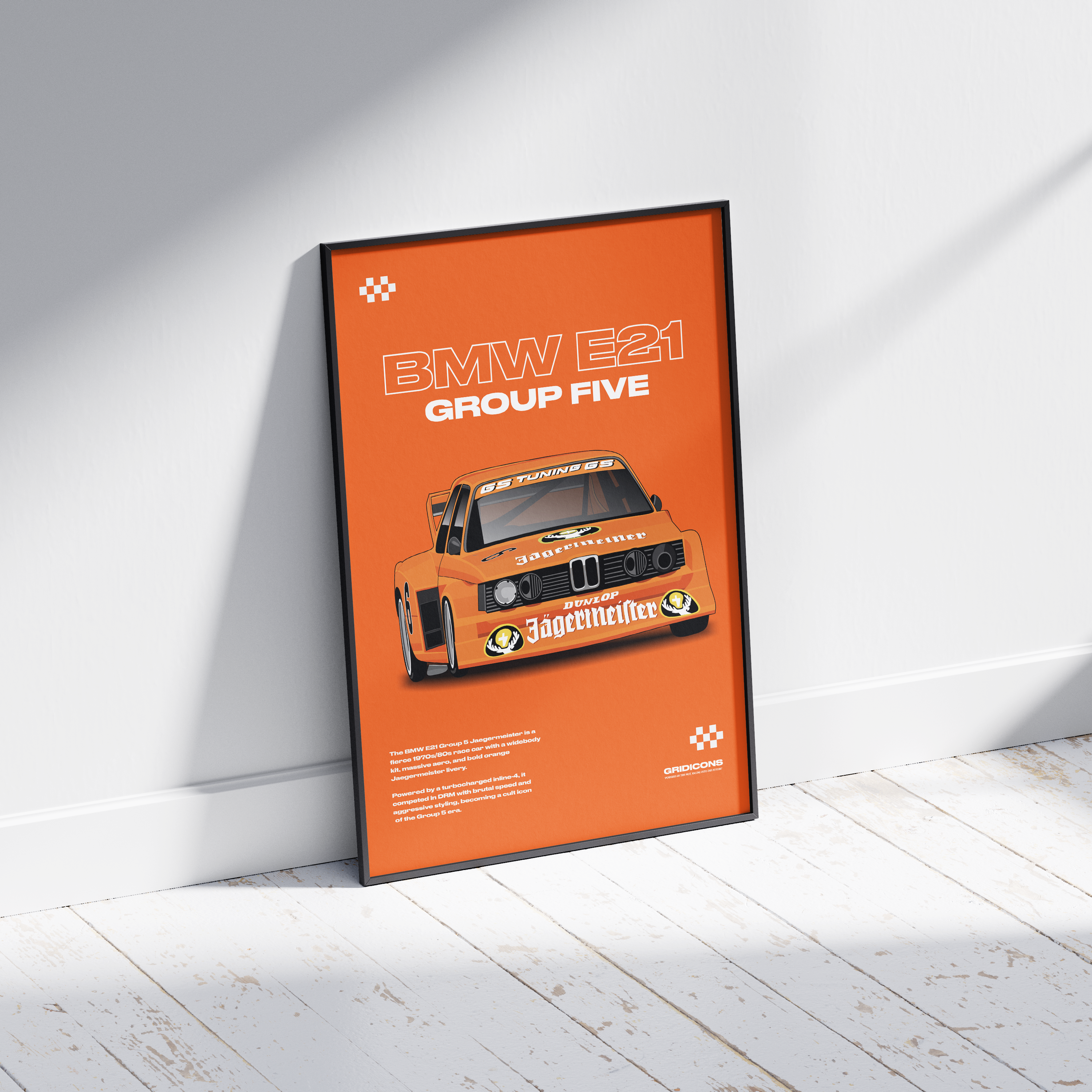 BMW E21 Jaegermeister Group 5 - Poster Print