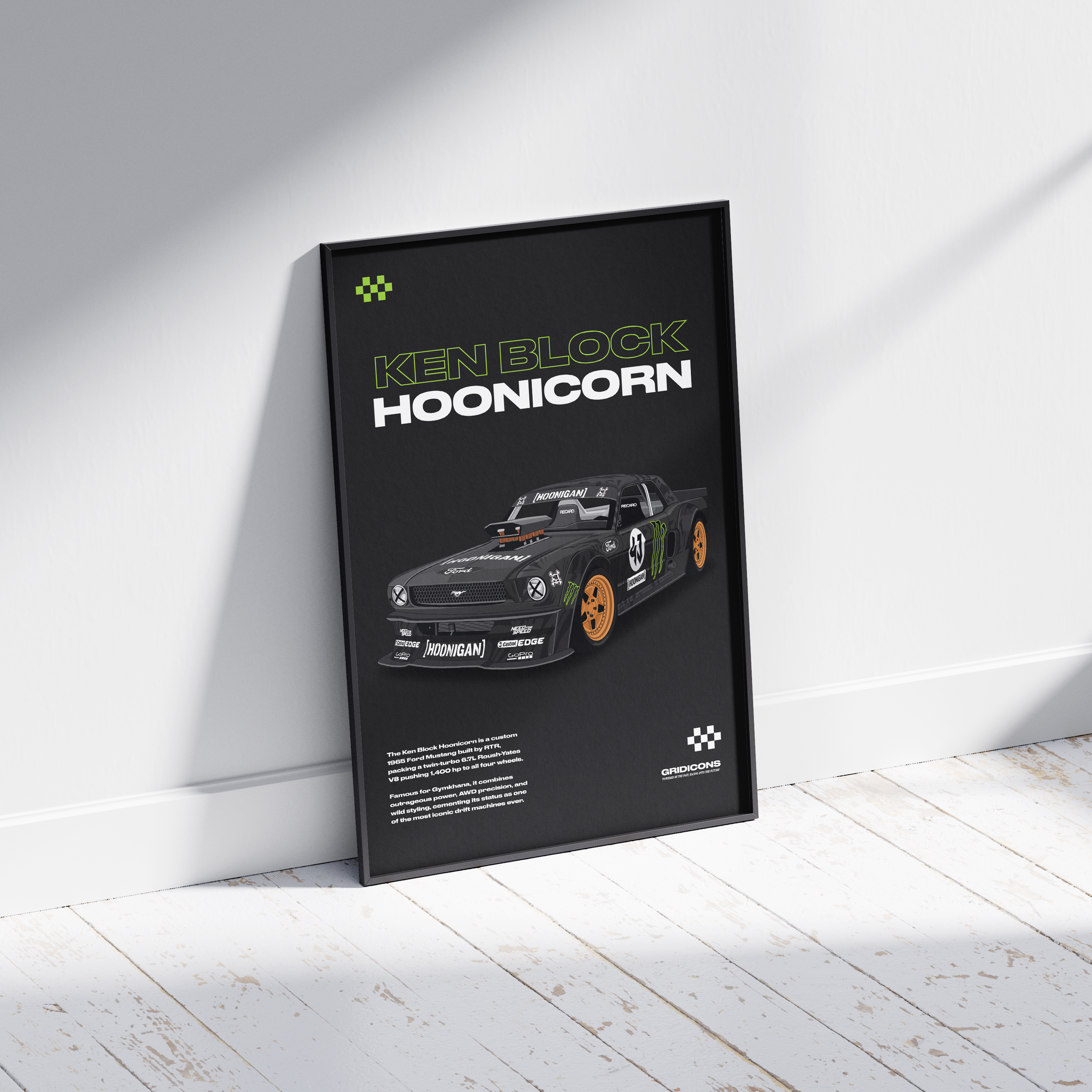 Ford Mustang Ken Block’s Hoonicorn - Poster Print