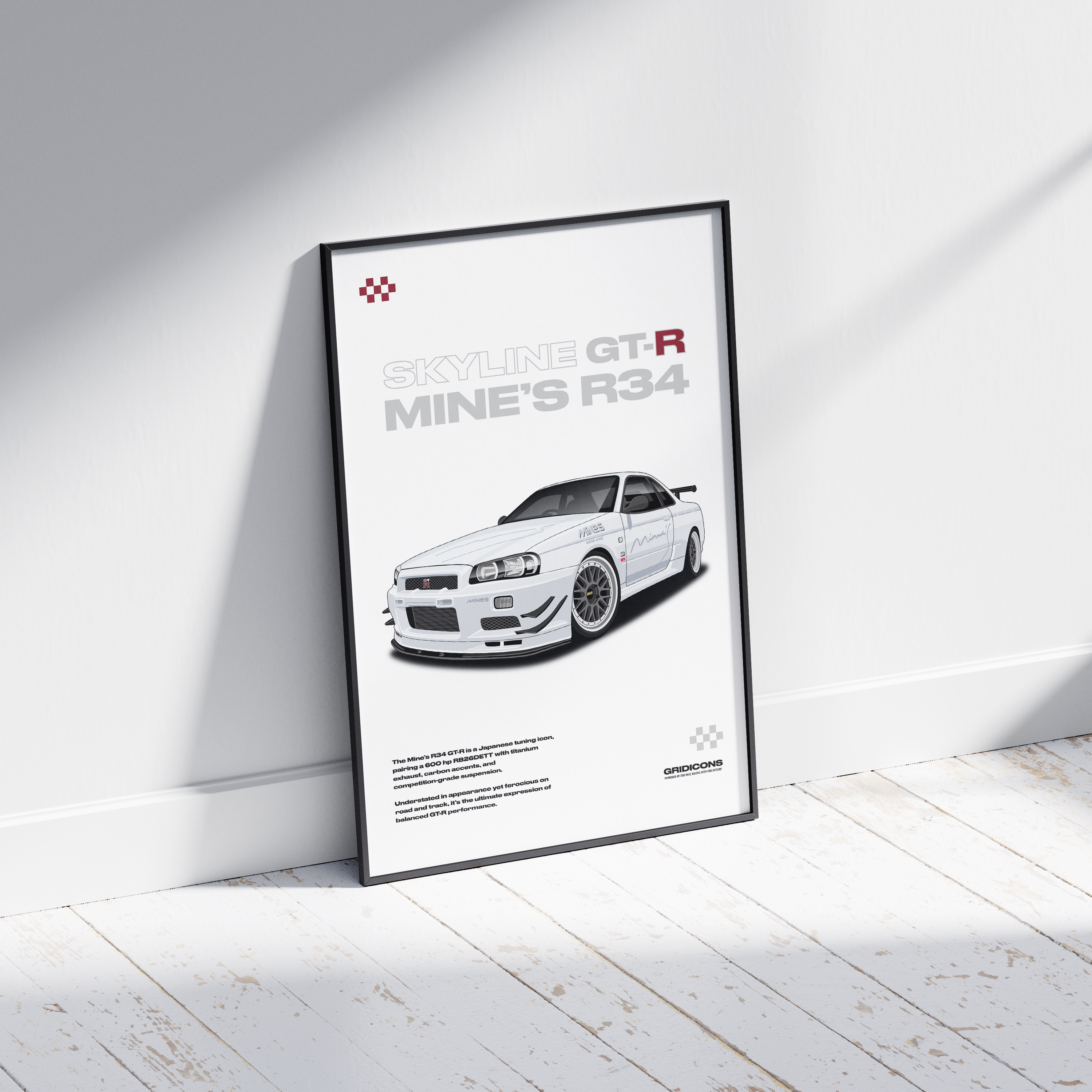 Nissan Skyline GT-R Mine's R34 - Poster Print