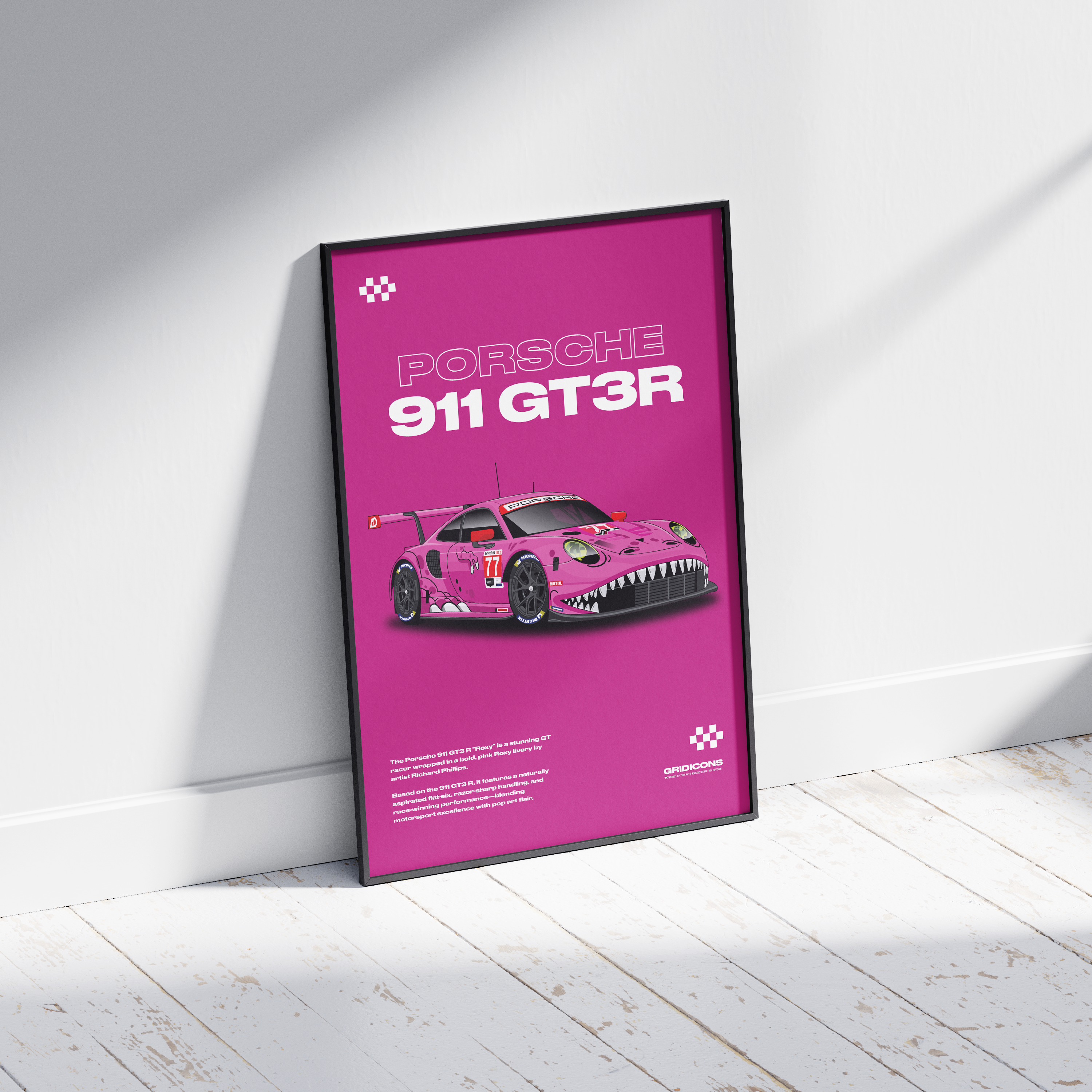 Porsche 911 GT3R 'Roxy' - Poster Print