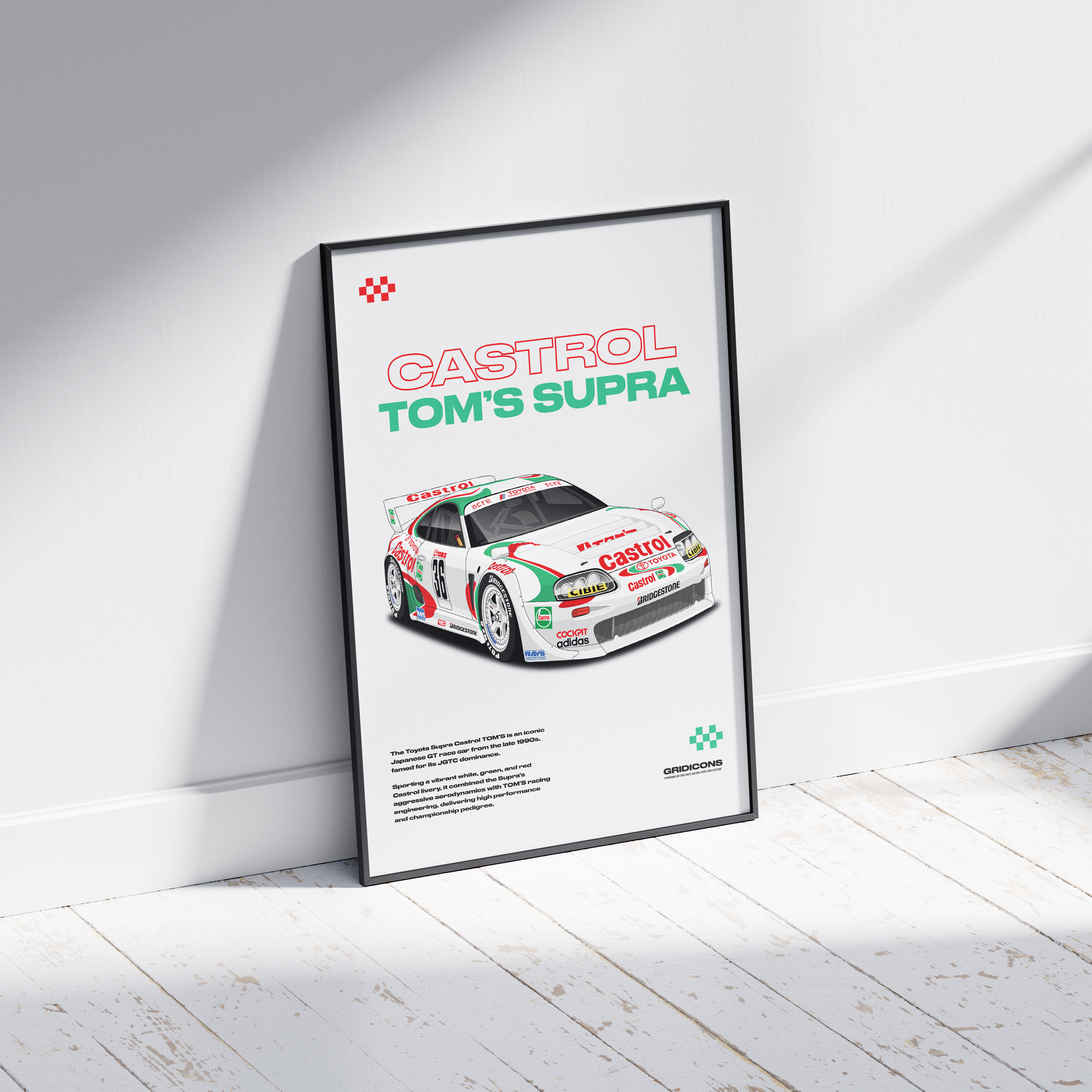 Toyota Toms Supra GT Castrol - Poster Print