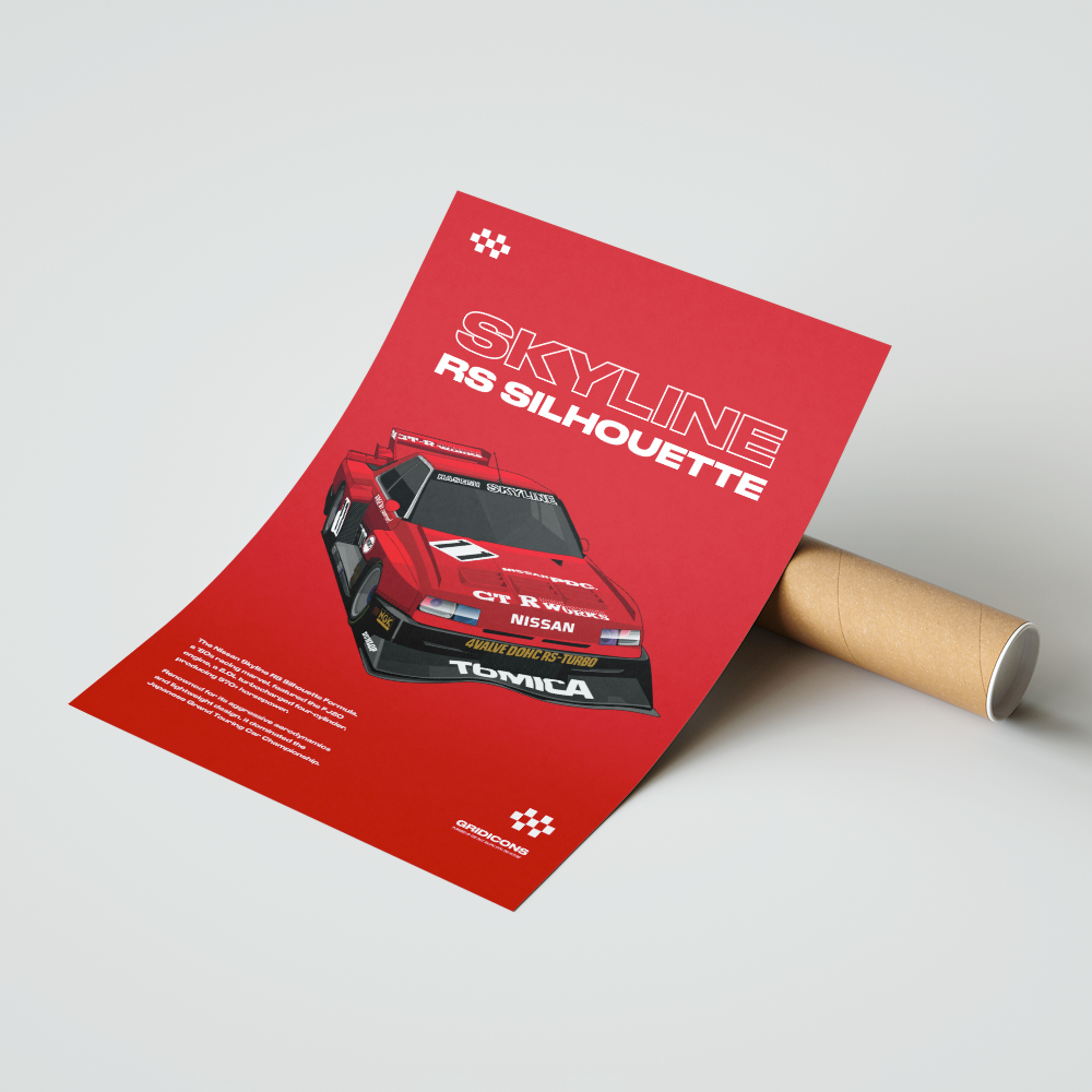 Nissan Skyline (R30) RS Silhouette Formula - Poster Print